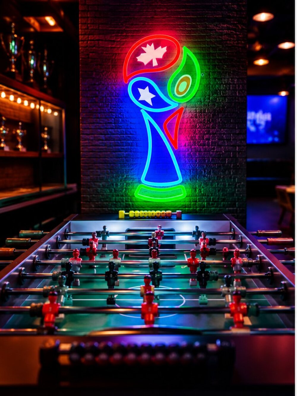 ONLY 3 LEFT!! World Soccer Cup neon wall light